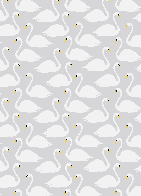Estor enrollable con estampado de cisnes
