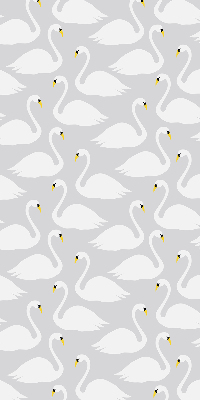 Estor enrollable con estampado de cisnes