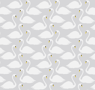 Estor enrollable con estampado de cisnes
