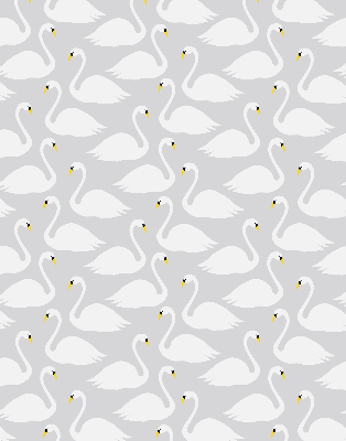 Estor enrollable con estampado de cisnes