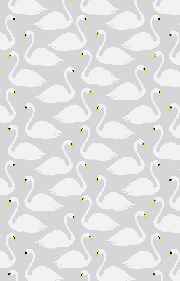 Estor enrollable con estampado de cisnes