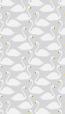 Estor enrollable con estampado de cisnes