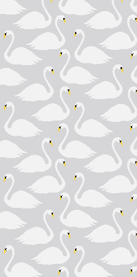 Estor enrollable con estampado de cisnes
