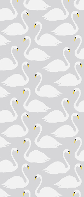 Estor enrollable con estampado de cisnes