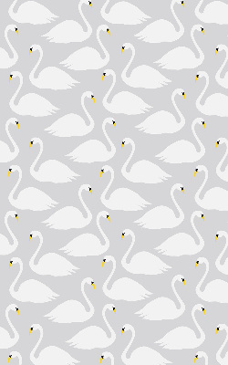 Estor enrollable con estampado de cisnes