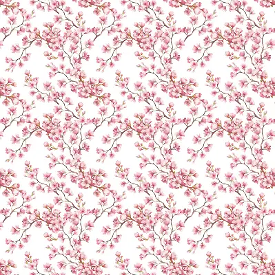 Estor enrollable con estampado de lirio rosa