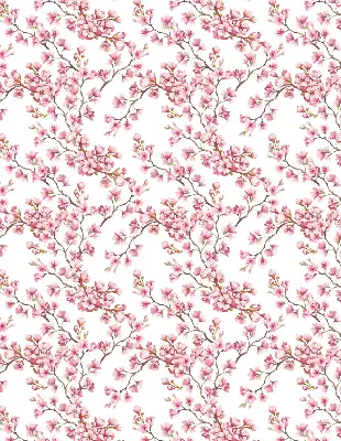 Estor enrollable con estampado de lirio rosa