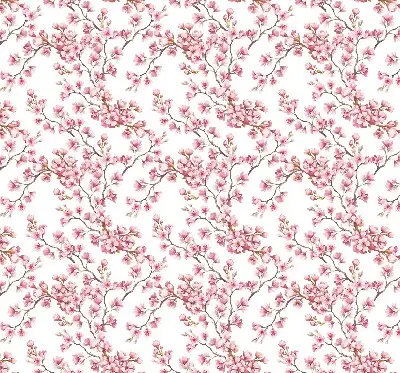 Estor enrollable con estampado de lirio rosa