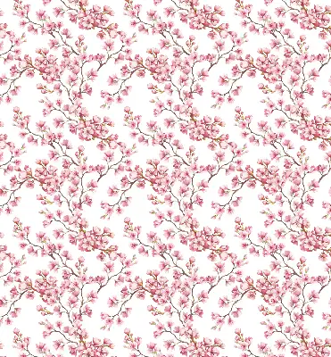 Estor enrollable con estampado de lirio rosa
