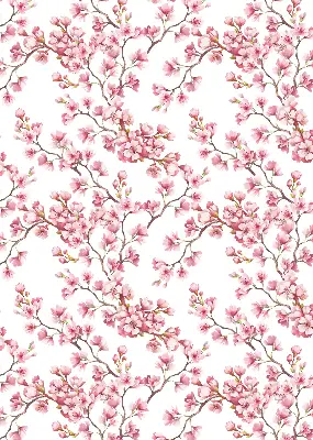 Estor enrollable con estampado de lirio rosa