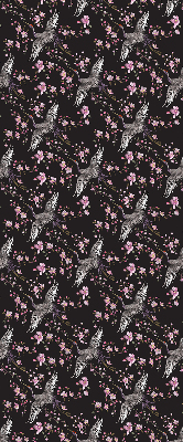 Modern roller blind con diseño de garzas y flores