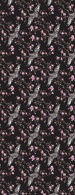 Modern roller blind con diseño de garzas y flores