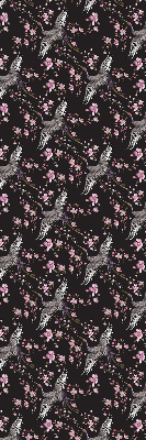 Modern roller blind con diseño de garzas y flores