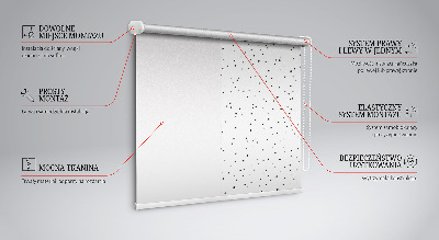 Estor enrollable para ventana con tejido en diseño de puntos