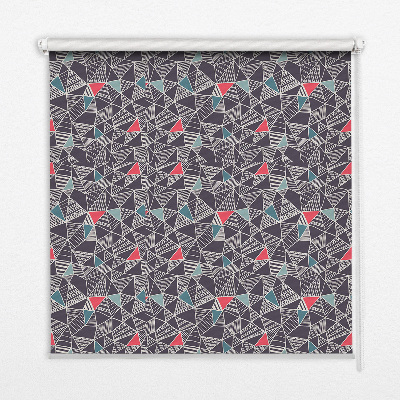 Modern roller blind con patrón decorativo