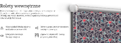Modern roller blind con patrón decorativo