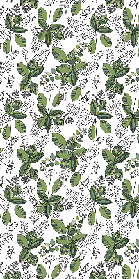 Estor enrollable con estampado de plantas
