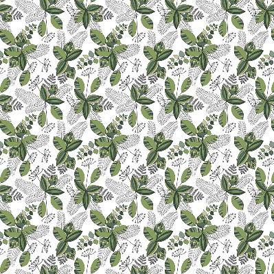 Estor enrollable con estampado de plantas