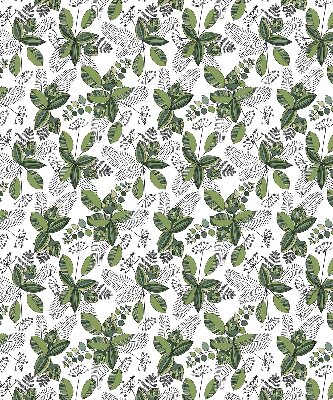 Estor enrollable con estampado de plantas