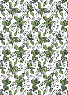 Estor enrollable con estampado de plantas