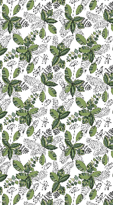 Estor enrollable con estampado de plantas