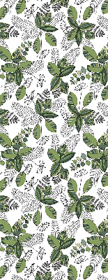 Estor enrollable con estampado de plantas