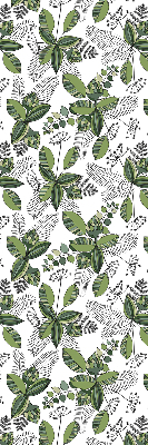 Estor enrollable con estampado de plantas