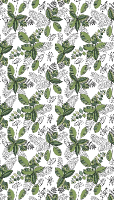 Estor enrollable con estampado de plantas
