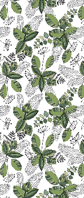 Estor enrollable con estampado de plantas