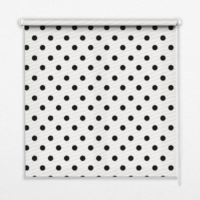 Modern roller blind con diseño de puntos negros