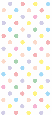 Estor enrollable con motivos de puntos de colores