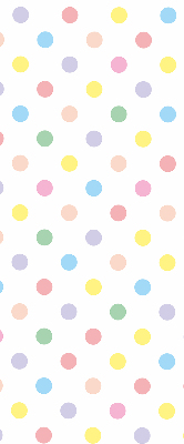 Estor enrollable con motivos de puntos de colores