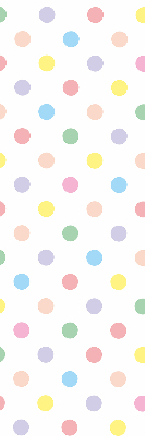 Estor enrollable con motivos de puntos de colores