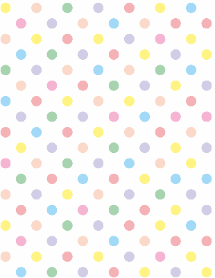 Estor enrollable con motivos de puntos de colores