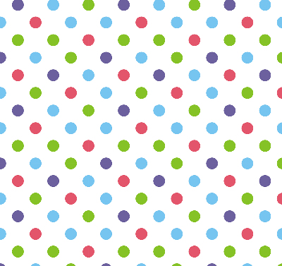 Modern roller blind con diseño de puntos de colores
