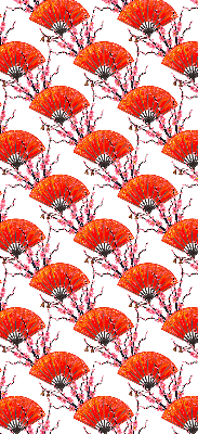 Modern roller blind con tejido rojo para ventanas