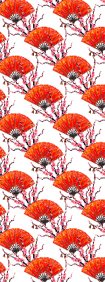 Modern roller blind con tejido rojo para ventanas
