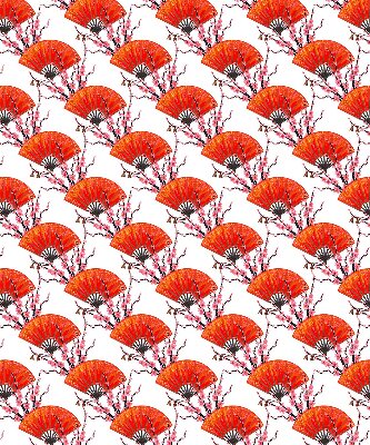 Modern roller blind con tejido rojo para ventanas