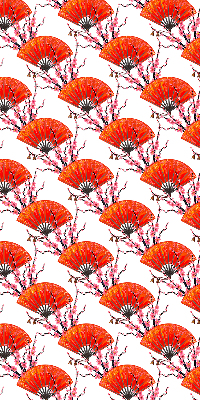 Modern roller blind con tejido rojo para ventanas