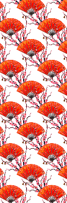 Modern roller blind con tejido rojo para ventanas