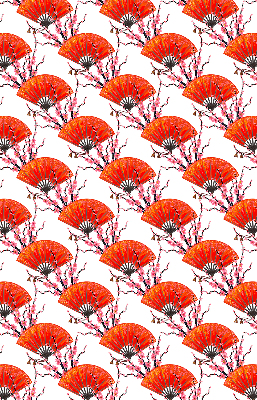 Modern roller blind con tejido rojo para ventanas