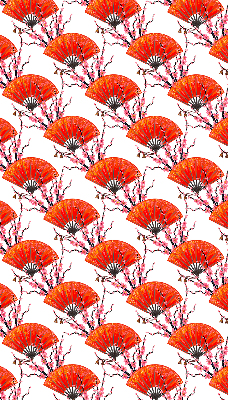 Modern roller blind con tejido rojo para ventanas
