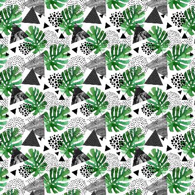 Modern roller blind con estampado de triángulos y puntos