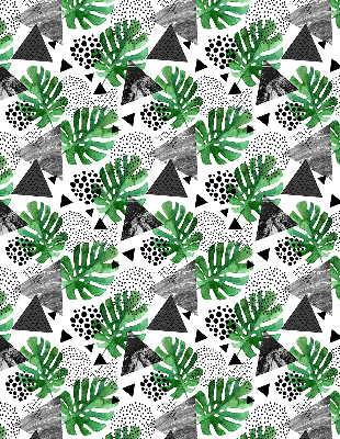 Modern roller blind con estampado de triángulos y puntos