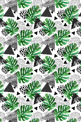 Modern roller blind con estampado de triángulos y puntos