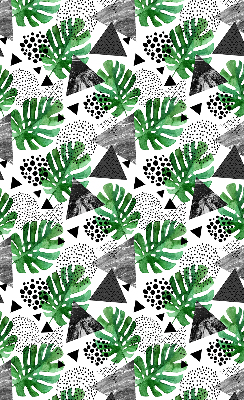 Modern roller blind con estampado de triángulos y puntos