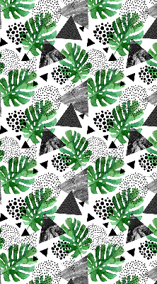 Modern roller blind con estampado de triángulos y puntos