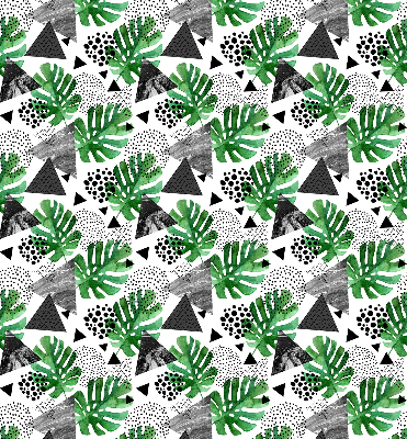 Modern roller blind con estampado de triángulos y puntos