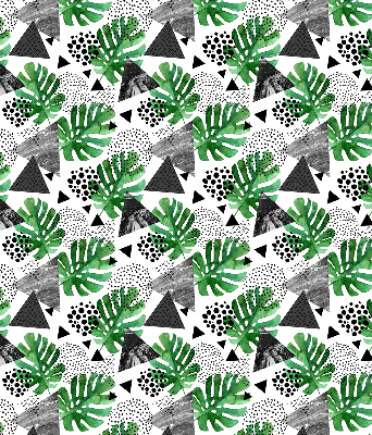 Modern roller blind con estampado de triángulos y puntos