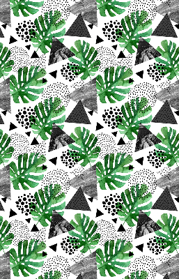 Modern roller blind con estampado de triángulos y puntos
